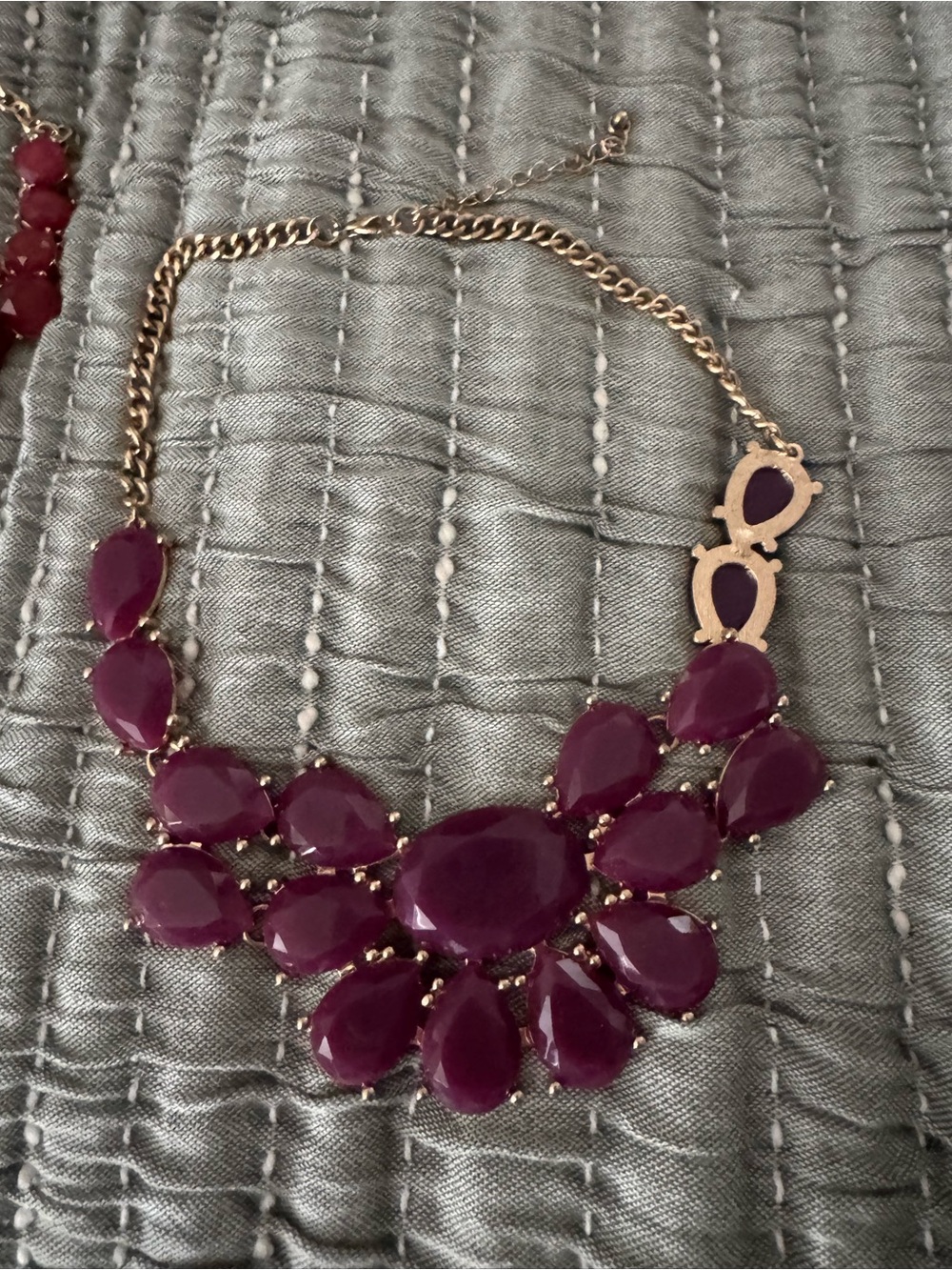 Purple Statement Necklace